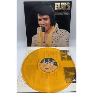 Elvis Presley – A Canadian Tribute LP 1978 RCA KKL1-7065 Yellow Vinyl VG+